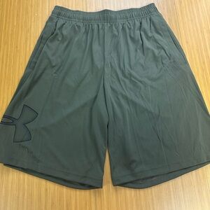 Under Armour Shorts Men's Medium Green UA Tech Graphic 9" Athletic Active New